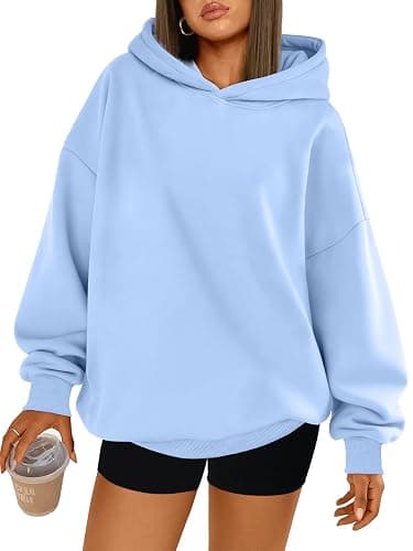 Trendy Queen Womens Oversized Hoodies Comfy Sweatshirts Fall Fashion 2025 Outfits Casual Tops Fleece Clothes with Pockets - Image 1