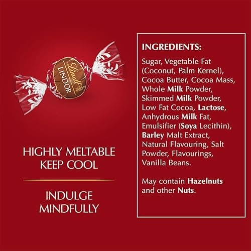 Lindt Lindor Double Chocolate Truffles – 200g Box (Approx. 16 Balls) – Smooth Filling – Valentines Day, Mothers Day, Easter, Gift, Birthday, Congratulations Treat thumbnail 3