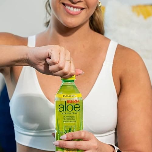 Iberia Aloe Vera Drink with Pure Aloe Pulp, Variety, (Pack of 8) 2 x Original, 2 x Mango, 2 x Pineapple, 2 x Strawberry thumbnail 6