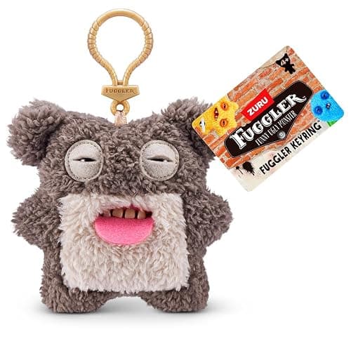 Candide, Fuggler, Key Rings, Scarescome Square Bear, 5" Plush Keychain thumbnail 2