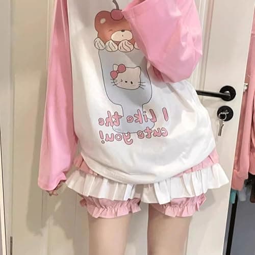 RILGOU Kawaii Harajuku Fashion Lolita Gothic Clothes Elastic Waist Color Blocking Cute Lace Trim Tiered Short Skirt thumbnail 3