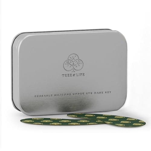 Tree of Life Reusable (90 Uses) - Dark Circles Under Eye Treatment Patches for Puffy Eyes - Silicone Patch to Reduce Puffiness - Mask for Reducing Wrinkles & Fine Lines - Dermatologist-Tested, 1 Pair thumbnail 6