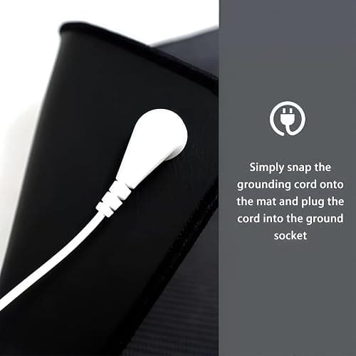 Grounding Mat, 11.8x39 Inch Grounding Pad for Feet Sleep Energy Wellness. Reconnect to The Earth with 15ft Grounding Cord thumbnail 6