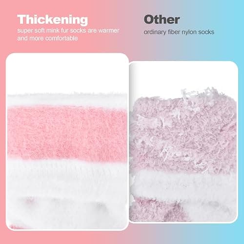 FilmHOO Valentines Day Gifts for Her Wife Fuzzy Socks for Women Cozy Fluffy Warm Socks Birthday Galentines Day Gifts thumbnail 8