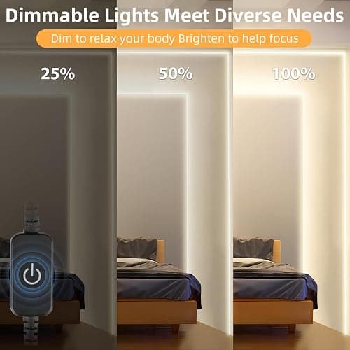 Lamomo LED Neon Lights, 12V Neutral White Dimmable LED Strip Lights, 16.4ft/5m Waterproof LED Neon Rope Lights, Silicone 4500K Neon LED Strip for Bedroom Indoor Home Decor (Power Adapter Included) thumbnail 2