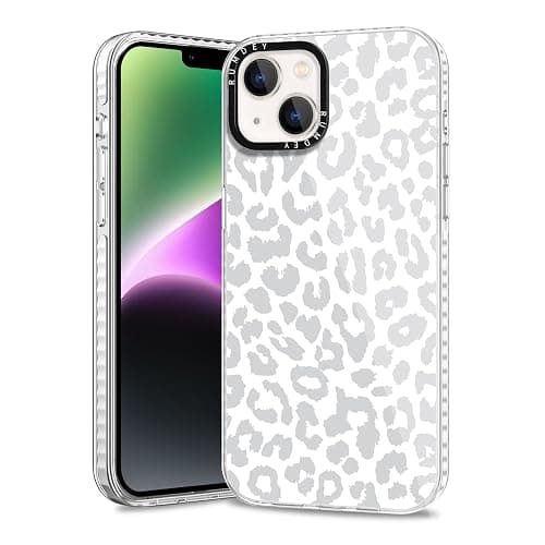 RUMDEY 2 Pack Cheetah Print Cases for Apple iPhone 13 / iPhone 14 Case 6.1 inch, Clear Cute Coquette Fashion Leopard Patterns for Girls Women Funda with Shockproof Protection Silicone Soft TPU Cover thumbnail 3
