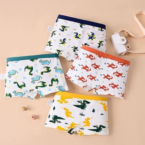 JackLoveBriefs Boys Cotton Boxer Briefs Dinosaur Polar Bear Toddler Kids Underwear 12 Pack thumbnail 3