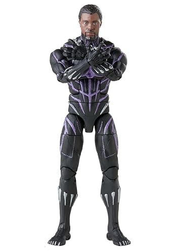 Marvel Hasbro Legends Series Legacy, 6" Black Panther Collectible Figure and 3 Accessories - Image 1
