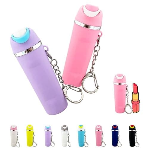 Ashflarerum Mini Water Bottle Keychain For Owala Chapstick Holder, Cute Cup Mini Tumbler Keychain - Image 1