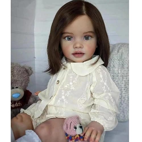Anano Reborn Baby Dolls Realistic Girl Pippa, 26 Inch Realistic Newborn Reborn Toddler Dolls Soft Cloth Body Eyes Open Hand Rooted Hair Birthday Gift for Kids Age 3+ - Image 1