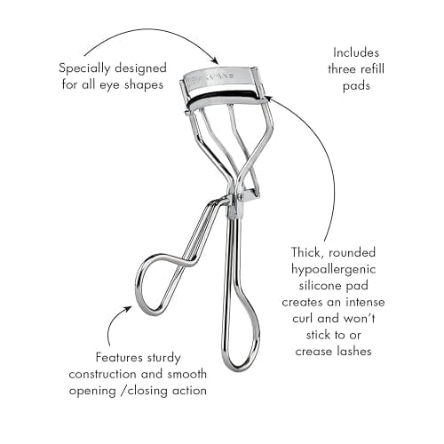 Tweezerman Classic Eyelash Curler with Refill Pads - Makeup Eyelash Tool for all Eye Shapes thumbnail 8