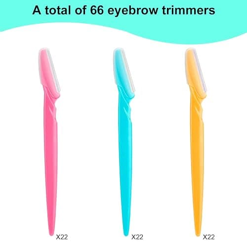 66 Eyebrow Razor and Face Razor for Women and Men, Eyebrow Hair Trimmer and Shaver with Protective Cover,Safe and Newbie Friendly thumbnail 7