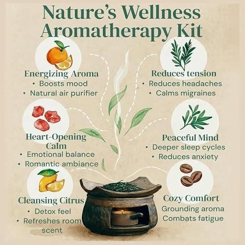 Ceramic Aromatherapy Stove Essential Oil Burner, Handmade Ceramic Candle Wax Melts Warmer with Tealight Holder, Zen Palo Santo Diffuser for Home Fragrance, Meditation, Relaxation & Bedroom Decor(1pc) thumbnail 6
