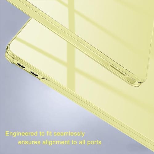 MOSISO Compatible with MacBook Neo Case 13 inch 2026 Release Model A3404 with A18 Pro Chip, 4 in 1 Kit Precision Fit Crack & Scratch Resistant Protective Hard Shell Case Cover, Crystal Citrus thumbnail 9