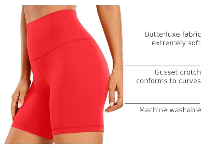 CRZ YOGA Butterluxe Biker Shorts 6" | Extremely Soft, Gentle Compression, Yoga, High Waisted, for Women thumbnail 4