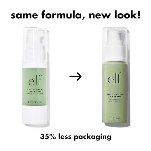 e.l.f. Tone Adjusting Face Primer, Makeup Primer For Neutralizing Uneven Skin Tones & Redness, Grips Makeup To Last, Vegan & Cruelty-free, Large thumbnail 3