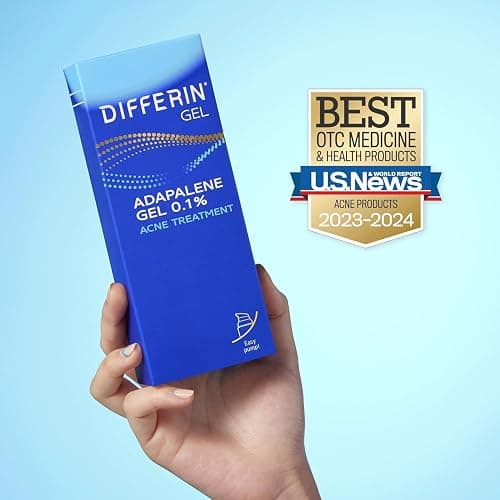 Differin Acne Retinoid Treatment Gel, 0.1% Adapalene, 45g Pump | 90-Day Supply Pump, Over-The-Counter Retinoid, Clears Breakouts, Gentle For Sensitive Skin, Dermatologist Recommended thumbnail 10