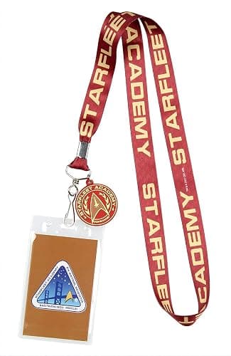 Star Trek Starfleet Academy Command ID Badge Holder Key Lanyard - Image 1