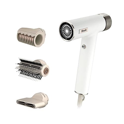 Shark Hair Dryer | SpeedStyle | No Heat Damage Hair Styling Tool | 3 Styling Tools Included | Portable & Powerful Blow Dryer | Best for Straight & Wavy Hair | Silk | HD331 thumbnail 4