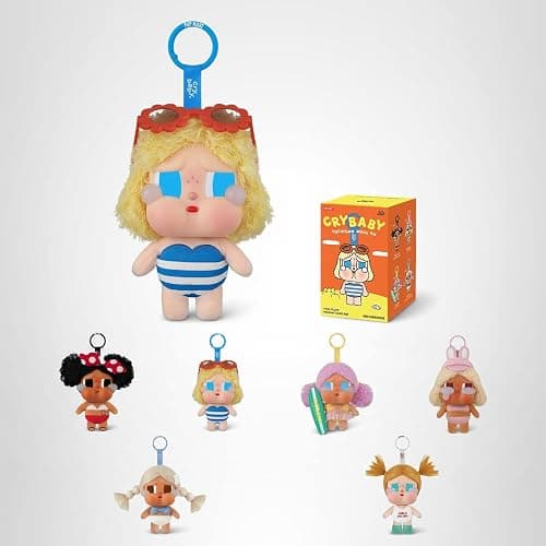 POP MART Crybaby Vacation Mode On Series-Vinyl Plush Pendant Blind Box, Collectible Toys, Holiday Birthday Gifts for Girls and Boys, Single Box thumbnail 9