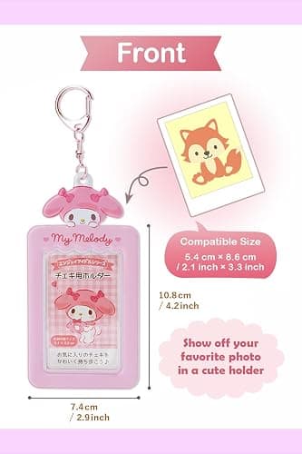 SanrioOriginal Card Holder Keychain (Japan Import) - Includes Cherry Blossom Message Card (My Melody) thumbnail 4