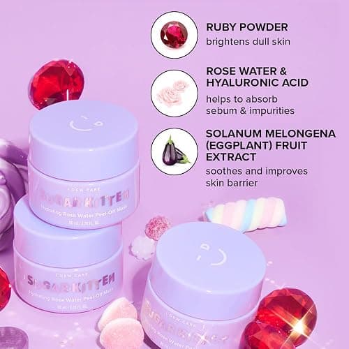 I DEW CARE Peel-off Mask - Sugar Kitten | Hydrating Face Mask For Dry Skin with Hyaluronic Acid, 2.70 Fl Oz thumbnail 3