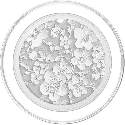 Cute Floral Pattern White Flower PopSockets PopGrip for MagSafe thumbnail 2