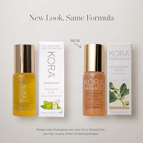 KORA Organics Noni Radiant Hydrating Under Eye Oil Roller, Smooth & Tone, Certified Organic, Cruelty Free Eye Serum - Delicate Eyebag Remover - Travel Essential for Puffy Face & Wrinkes - 0.34 Fl Oz thumbnail 2