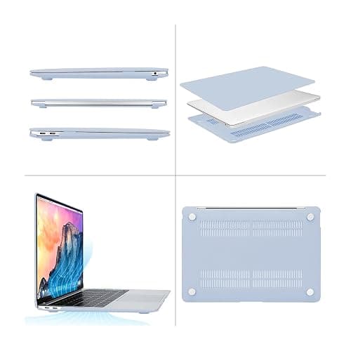 MOSISO Compatible with MacBook Air 13 inch Case 2022 2021 2020 2019 2018 Release A2337 M1 A2179 A1932 Touch ID, Plastic Hard Shell Cover&Keyboard Cover for MacBook Air 13.3 inch Case, Baby Blue thumbnail 5