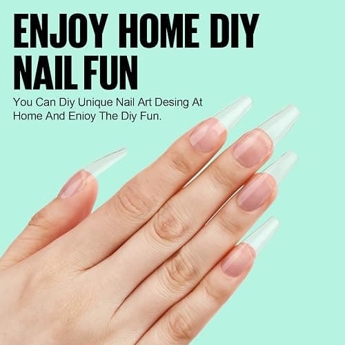 TOMICCA Colle Faux Ongles-2PCSx15ml| Colle Ongle Capsule Gel UV,Gummy Base Gel Pour Pose Américaine Ongles Capsules, Nail Extend Durcissement Nécessaire UV-4 en 1 thumbnail 4