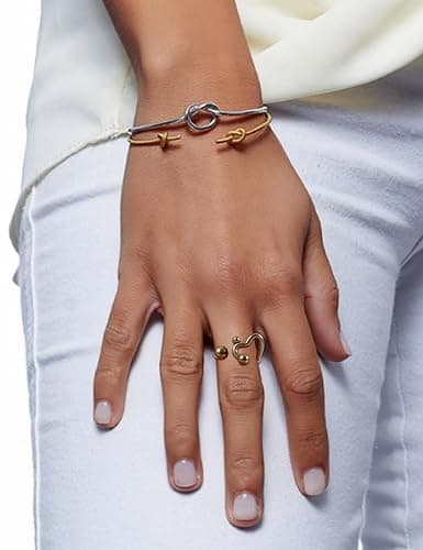 CH.yishi Handmade 925 Sterling Silver Ring Adjustable Stacking Ring Vintage Statement Ring Personalized Jewelry for Women & Men thumbnail 4