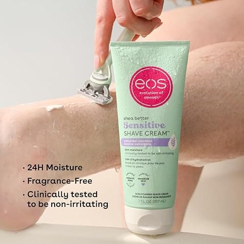 eos Shea Better Sensitive Skin Women's Shave Cream- Fragrance-Free, 2-pack of 7 oz containers thumbnail 4