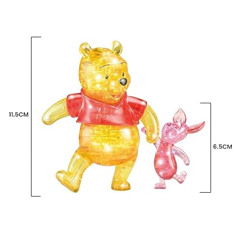 BePuzzled, Disney Winnie The Pooh and Piglet Original 3D Crystal Puzzle, Perfect for Puzzlers Ages 12 and Up, Challenging to Complete and Beautiful to Display, Collect Them All thumbnail 4