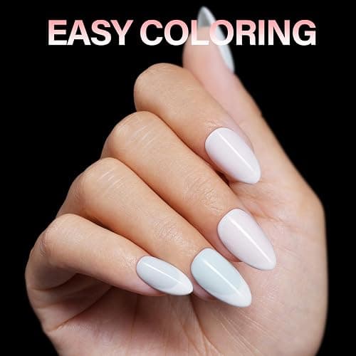 AILLSA Short Almond Thickened Nail Tips for Nail Extensions | Pre-shaped Almond Shaped Half Matte Nails Tips 240pcs 15 Sizes with Storage Box thumbnail 7