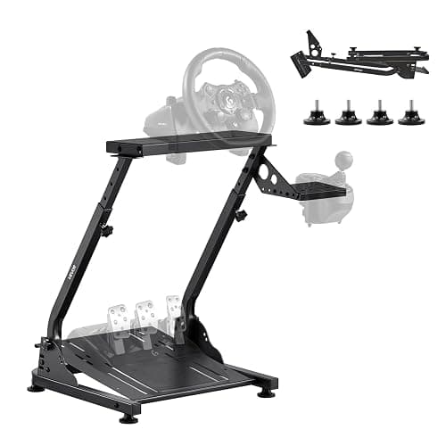 VEVOR Racing Wheel Stand, Adjustable & Foldable Simulator Stand for Logitech G29 G27 G920 G923, Thrustmaster T300RS T300GT T248 TS-PC TSXW Gaming Cockpit,Pedals Simulator NOT Included | Fit for Logitech G29 G27 G920 G923, Thrustmaster T300RS T300GT T248 TS-PC TSXW Gaming Cockpit, Pedals Simulator NOT Included thumbnail 9