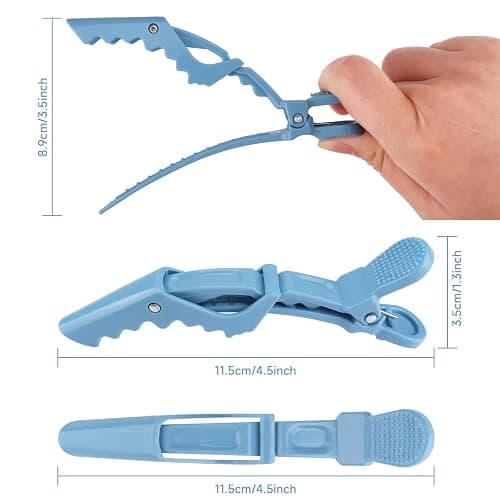 OBSCYON Plastic Non Slip Hair Clips for Women, Professional Alligator Hair Clips, Hair Styling Clips Sectioning Clips of Hair Salon (10PCS Macaroon) thumbnail 2