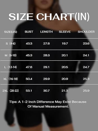 REORIA Womens Oversized One Shoulder Asymmetrical Neck Long Sleeve Basic T Shirts Y2K Tops Fall Winter Clothes thumbnail 4