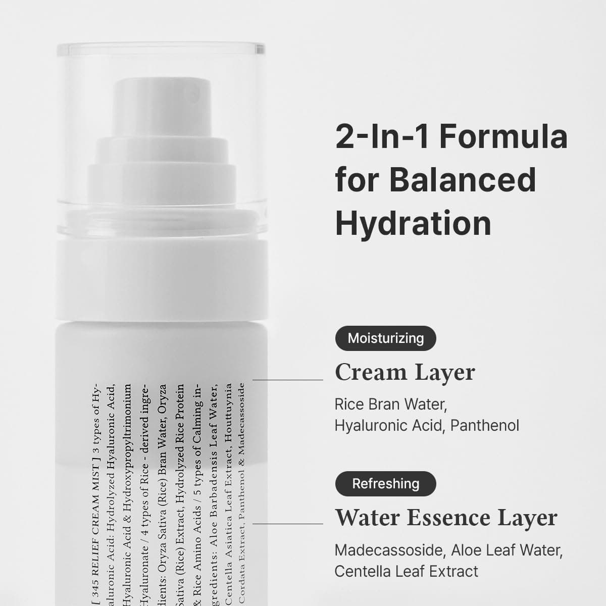Dr.Althea 345 Relief Cream Mist | Hydrating Facial Mist with Rice Extract | Soothing Care for Sensitive Skin | Vegan Korean Skincare, 100ml thumbnail 4