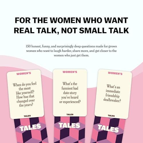 TALES Women's Edition, 150 Question Conversation Cards | Card Game For Women's Circles, Friend Groups, Mothers And Daughters, Girls Night thumbnail 4