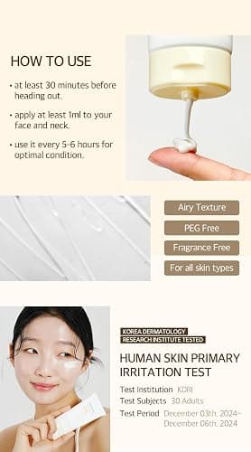 mixsoon Bean Sunscreen-Lightweight Airy Texture SPF 50 Korean Sunscreen for Face, No White Cast, Non-Sticky 50ml / 1.69 fl.oz. Korean Glass Skin Care thumbnail 7
