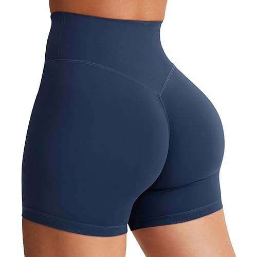 YEOREO Women's Biker Shorts 3.6" /4.5" / 6" Workout Gym Shorts Craze High Waist Tummy Control Hidden Scrunch Running Yoga - Image 1
