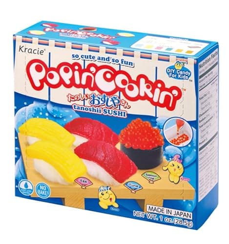 Umaya Kracie Popin’ Cookin’ DIY Candy Making Kit - Tanoshii Sushi, Gummy Land, Ramen, Cake & Mini Tongs (4 Pack Variety Bundle) thumbnail 8