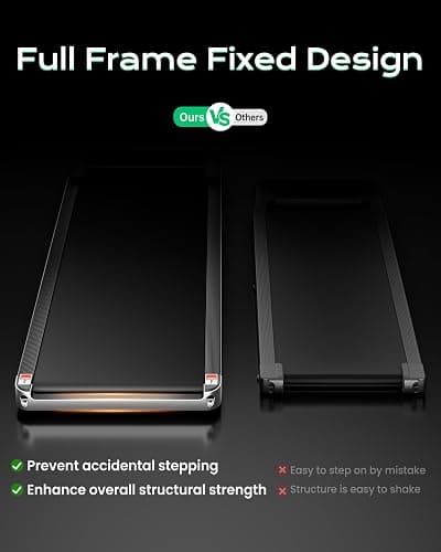TREAFLOW Walking Pad,Treadmill with Incline for Home Office, 2.5HP Portable Under Desk Treadmill with 265 Lbs Capacity,Remote Control, Led Display thumbnail 5