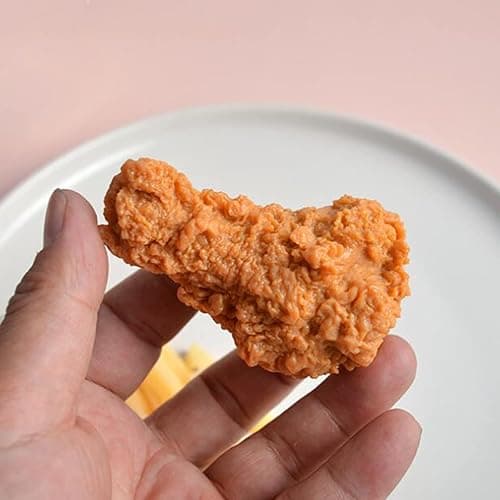 5 Pcs Simulated Chicken Legs Fake Food Model Simulated Model Lifelike Fake Fried Chicken Kitchen Home Party Decoration Display Photography Props thumbnail 6