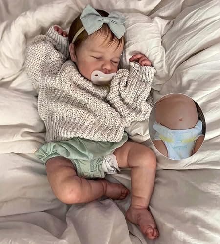 Zero pam Full Silicone Reborn Baby Dolls Girls, 48CM Realistic Baby Doll, Full Silicone Babys, Real Iife Reborn Dolls, Lifelike Babys Doll For Girls With Accessories - Image 1