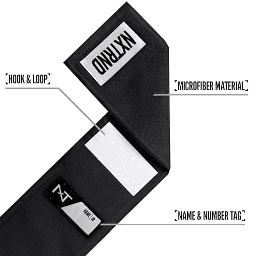 Nxtrnd Streamer Football Towel, Thin Sports Towel, Dries Hands & Football Accessories (Black) thumbnail 5