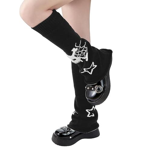 Century Star Leg Warmers for Women Girls Kawaii Y2K Leg Warmers Cutecore Gyaru Leg Warmer Goth Lolita Accessories thumbnail 2