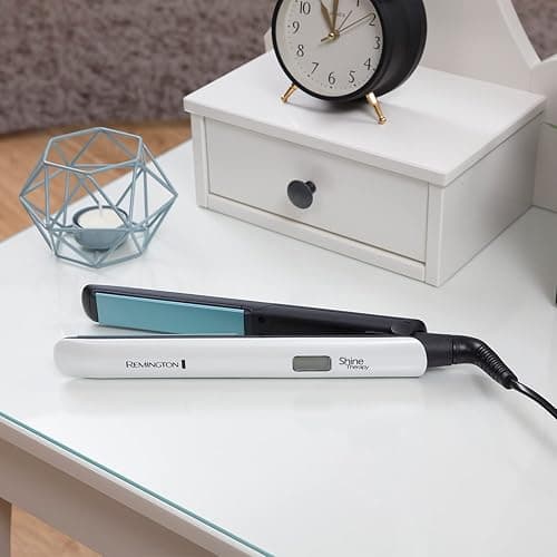 Remington Shine Therapy Hair Straightener with Advanced Ceramic coating infused with Moroccan Argan Oil for sleek & smooth glide, Floating plates, Digital display, 9 settings 150°C–230°C, S8500 thumbnail 2