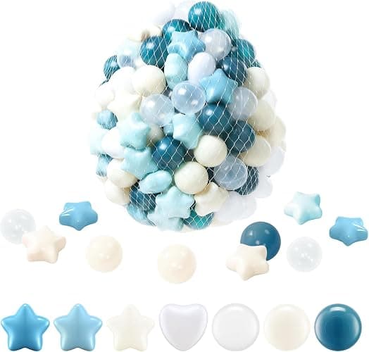 FHRILEK Crush-Proof Balls, BPA-Free Plastic Balls for Toddlers Indoor Play Non-Toxic and Safe. Works for playpens, Parties, Amusement Activities, Birthday and Christmas Occasions. - Image 1