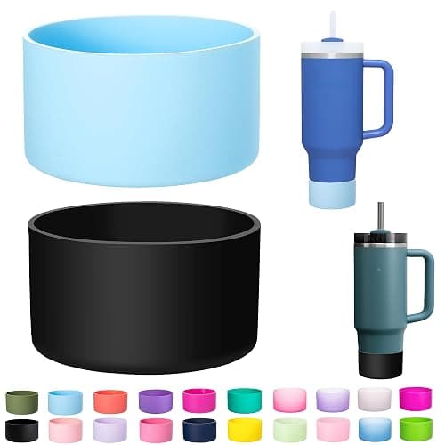 LONPARRY 2-Pack Silicone Boot for Stanley 40 30 oz Quencher Adventure Tumbler, IceFlow 30 20 oz, Stanley Cup Protector - Image 1